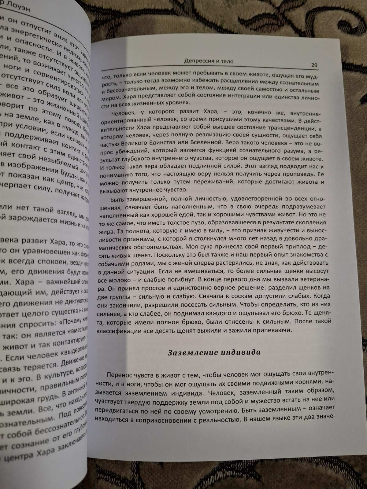 Депресія та тіло Олександр Лоуен
