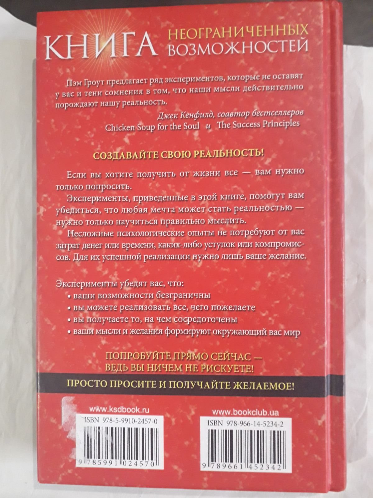 Книга неограниченных возможностей Пэм Гроут Букинистика