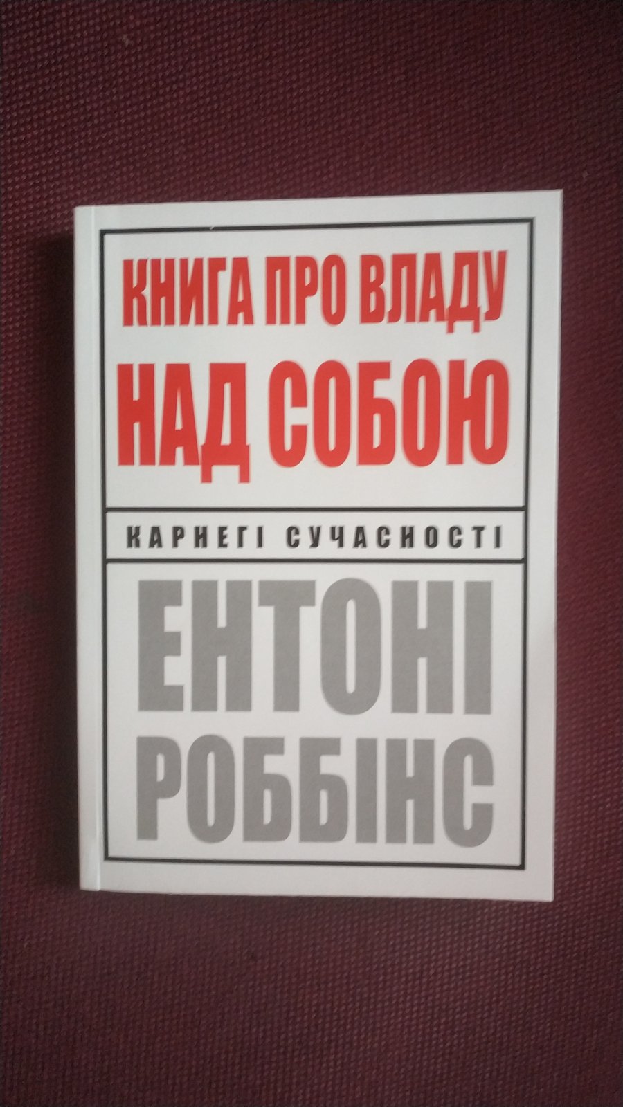 Книга о власти над собой. Энтони Роббинс